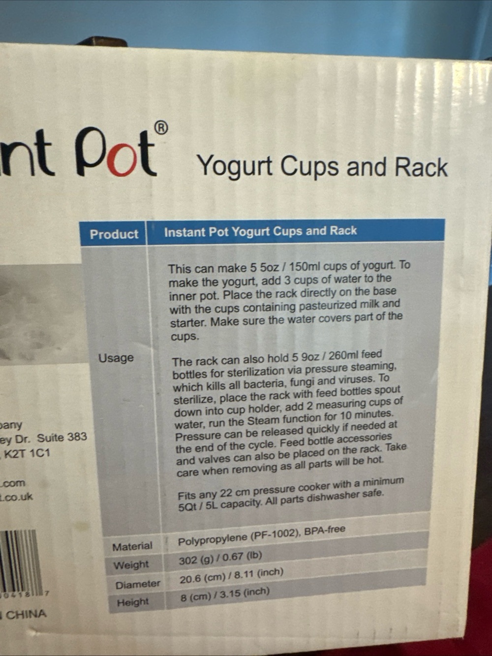 Yogurt Cups and Rack - White - Picture 4 of 5